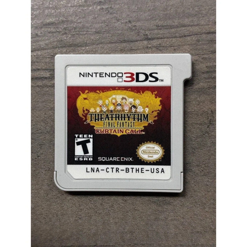 Theatrhythm Final Fantasy: Curtain Call (Nintendo 3DS, 2014) Cart Only